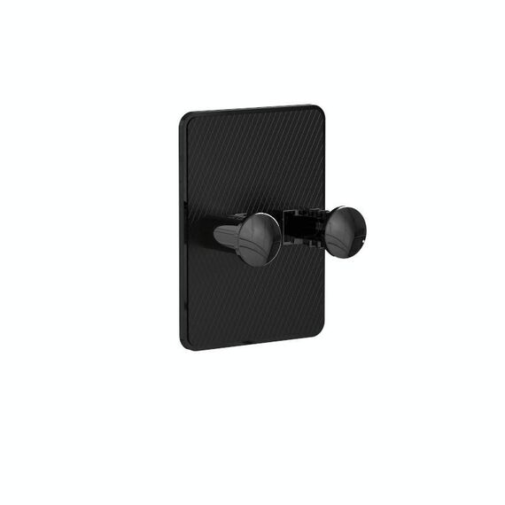 Confezione da 3 organizer per rasoio da parete senza foratura, manuale/gancio per rasoio di sicurezza (nero)