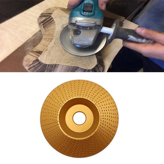 Disco di levigatura per la lavorazione del legno Disco di spine Smerigliatrice angolare Disco di lucidatura Disco di lucidatura in plastica, Stile: smussato (oro)