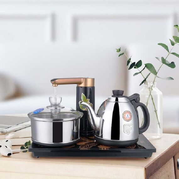 KAMJOVE Scaldabagno completamente automatico Bollitore elettrico Isolamento termico Fornello da tè elettrico intelligente Spina CN