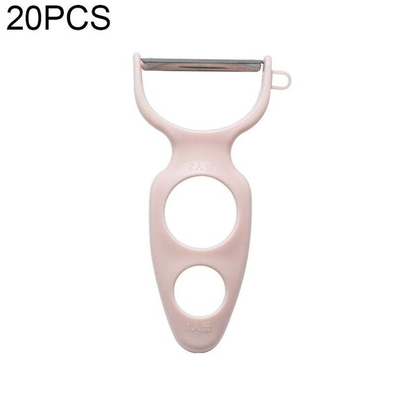 Pelapatate multifunzione in acciaio inossidabile da 20 pezzi Peeling per frutta e verdura multifunzione (rosa)