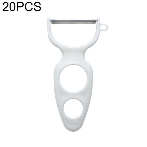 Pelapatate multifunzione in acciaio inossidabile da 20 pezzi Peeling per frutta e verdura multifunzione (bianco)