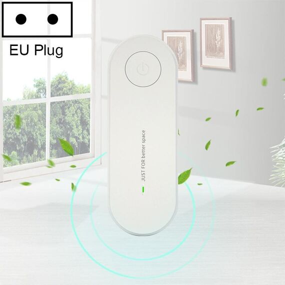 Mini purificatore d'aria anionico fumo PM2.5 Rimuovi purificatore d'aria da cucina WC, tipo di spina: spina europea (bianco)