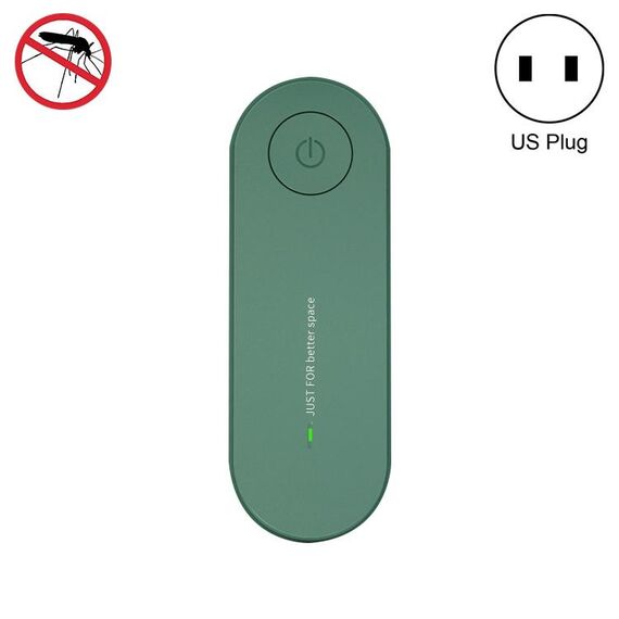 Anti-zanzare elettronico repellente per zanzare ad ultrasuoni, tipo di spina: spina americana (verde)