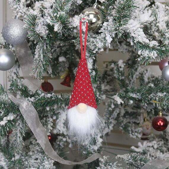 7 PCS Decorazioni natalizie Ciondolo bambola senza volto Ciondolo bambola vecchio (A)