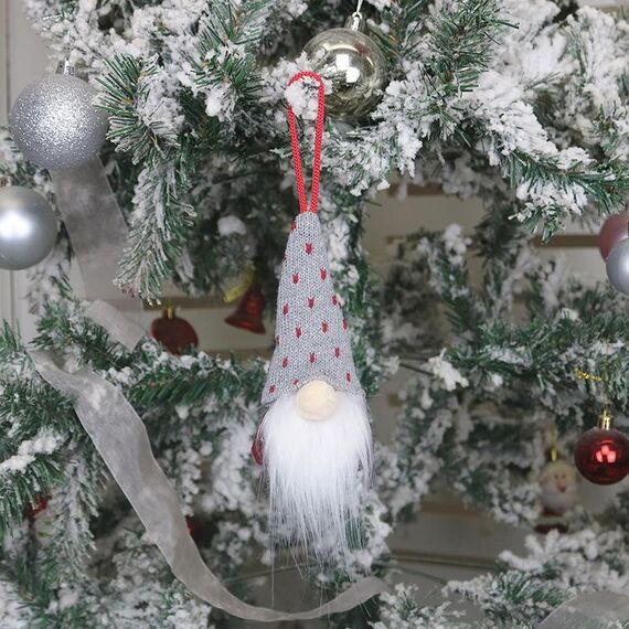7 PCS Decorazioni natalizie Ciondolo bambola senza volto Ciondolo bambola vecchio (B)