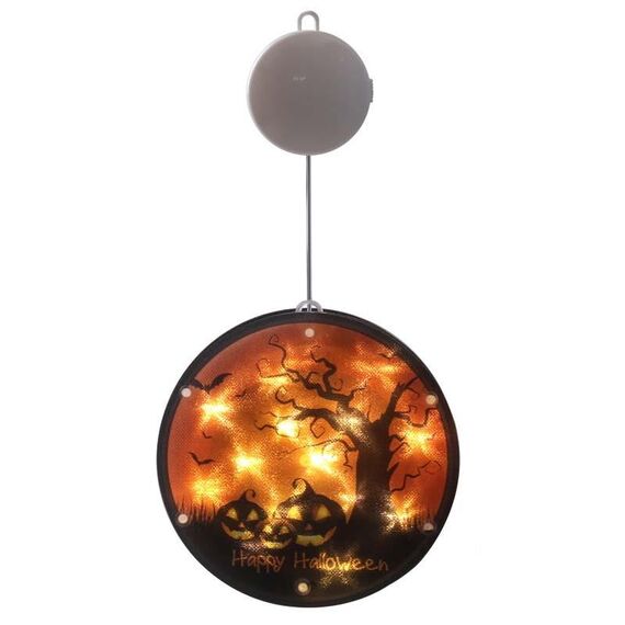 2 pezzi Halloween Star String Light Show Window Decorazione horror Lampada a sospensione a LED alimentata a batteria (grande albero)