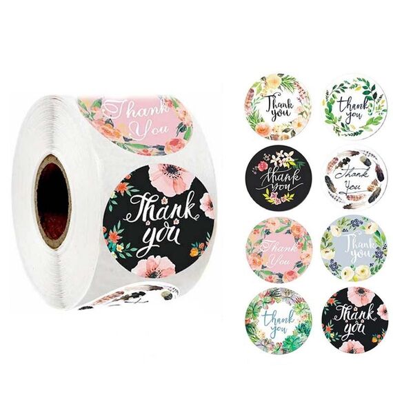 10 Pz Roll Decoration Flower Grazie Sigillo Autoadesivo Busta Decorazione Decorazione di nozze Decorazione, Dimensioni: 2.5 cm / 1 pollice (A-17)