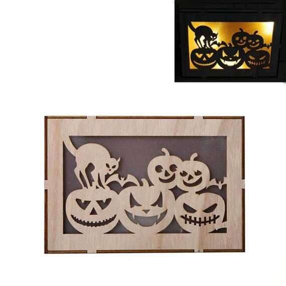 Ornamenti tridimensionali delle luci della casa stregata della zucca di Halloween della strega di Halloween (JM01499)