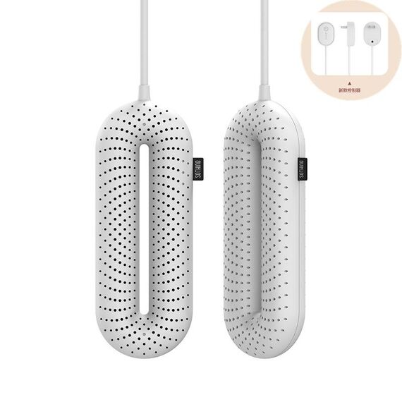SOTHING 220V Asciugatrici per scarpe Deodorizzazione Sterilizzazione Asciugatura rapida Asciugatrice Riscaldatore per scarpe invernali, spina CN, Stile: timer di controllo cablato (bianco)