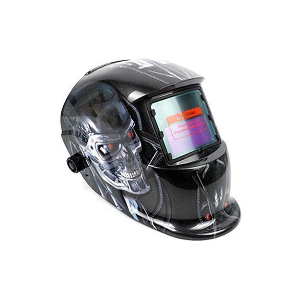 Maschera per saldatura ad oscuramento automatico solare Maschera per saldatura ad arco di argon (terminatore nero)