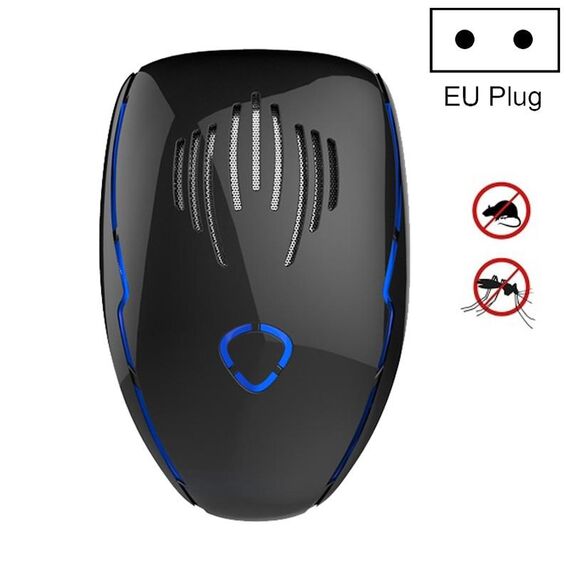 DC-9015 Mouse elettronico a ultrasuoni a frequenza variabile multifunzione a risparmio energetico per uso domestico e repellente per zanzare, stile: spina europea (nero)