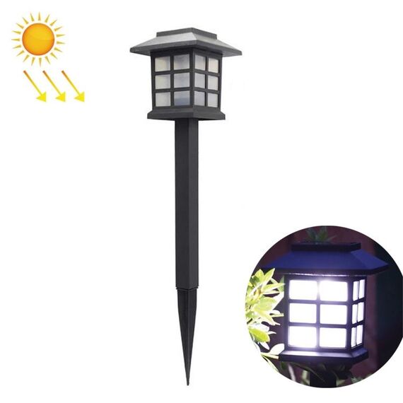 4 PCS Lampada da giardino solare da esterno per esterni Luce da giardino a LED per uso domestico (luce bianca)