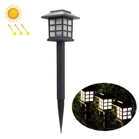 4 PCS Lampada da giardino solare da esterno per esterni Luce da giardino a LED per uso domestico (luce calda)