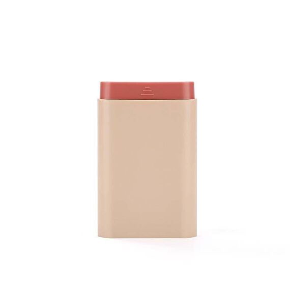 Scatola portapillole portatile sigillata 3 pezzi divisa in scomparti Mini portapillole portatile (rosa)