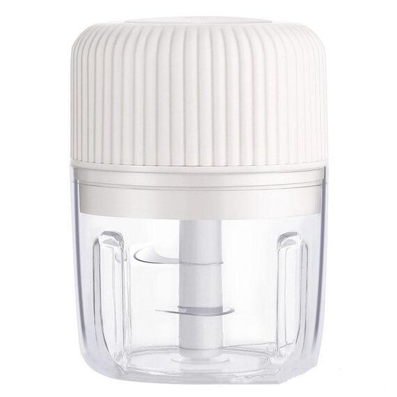 Tagliaverdure per uso domestico Schiacciaglio elettrico USB Mini macchina da cucina Macchina per integratori alimentari per bambini, Stile: 250ml (bianco)