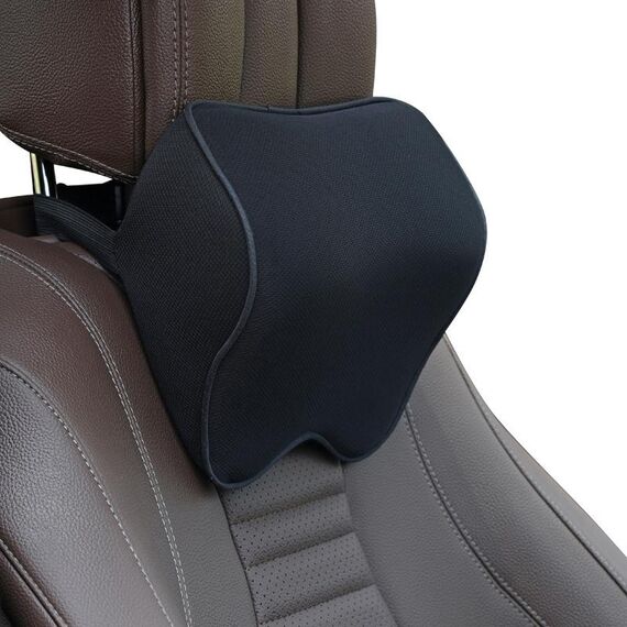 Cuscino poggiatesta per auto Cuscino per collo Cuscino per auto Memory Foam Cuscino cervicale Forniture interne (bordo nero e nero)