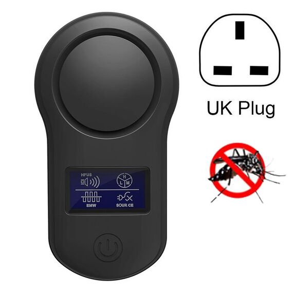 BG-305 Display Repellente per insetti a ultrasuoni, specifiche del prodotto: spina UK (nera)