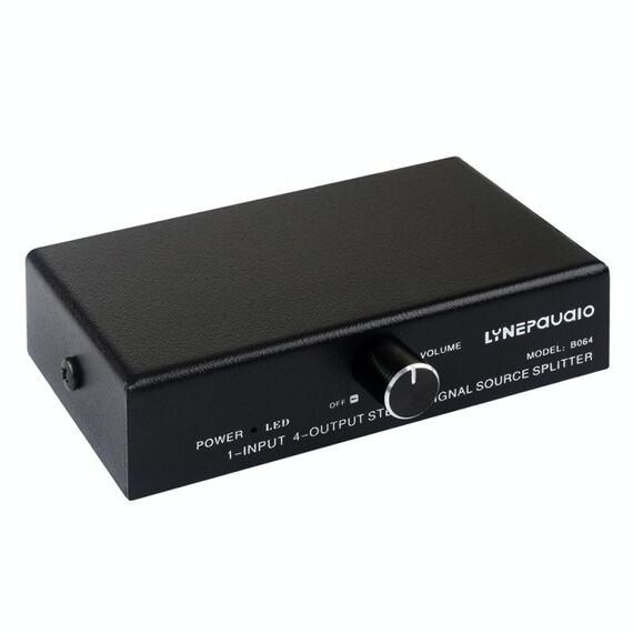 1 su 4 uscite di splitter per segnale di frequenza audio disponibile Distribuisci, non consumo, uscita interfaccia da 3,5 mm
