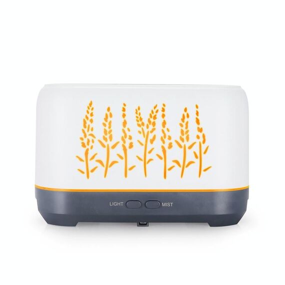 YX-1690 L'aroma del grano del legno del diffusore del diffusore dell'aroma dell'aroma dell'umidificatore della fiamma (bianco)