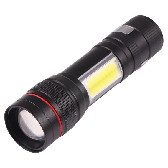 T10 LED Tasklight Torcia elettrica zoomable 3 modalità con gancio clip