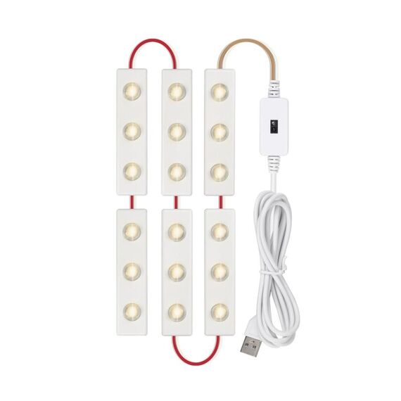 6 in 1 LED Lampada frontale a specchio LED USB Sensore a infrarossi Trucco Specchio Specchio Specchio