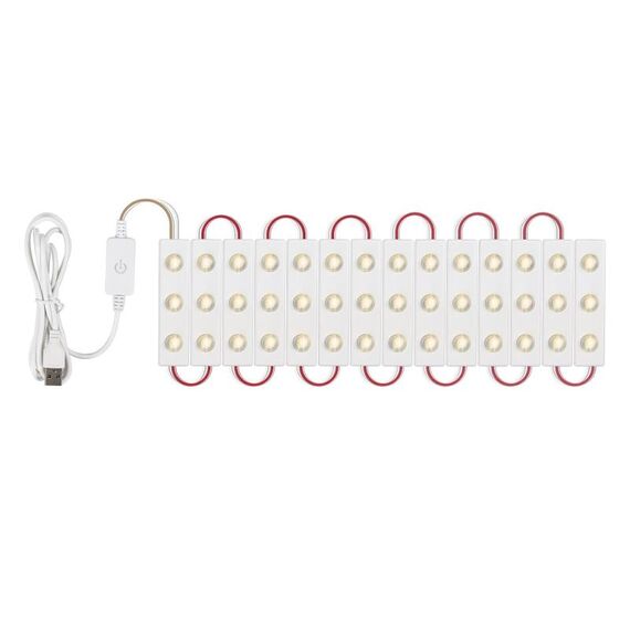 14 in 1 LED Lampada frontale a specchio LED USB Touch Sensor Switch Trucco Live Broadcast Fill Light