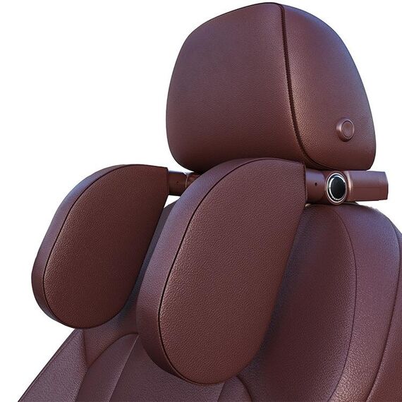 A05 Auto regolabile Auto Auto a forma di Memory Schiuma Neck Schiuma Cuscino cuscino con cuscino con gancio e supporto per telefono mobile (caffè)