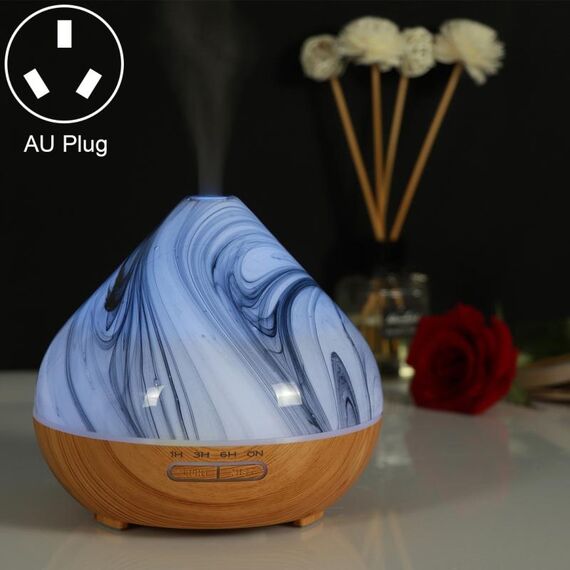 Spruzzatore automatico di alcol per macchina per aromaterapia con umidificatore a forma di vulcano da 400 ml, specifica spina: spina AU (cachi)