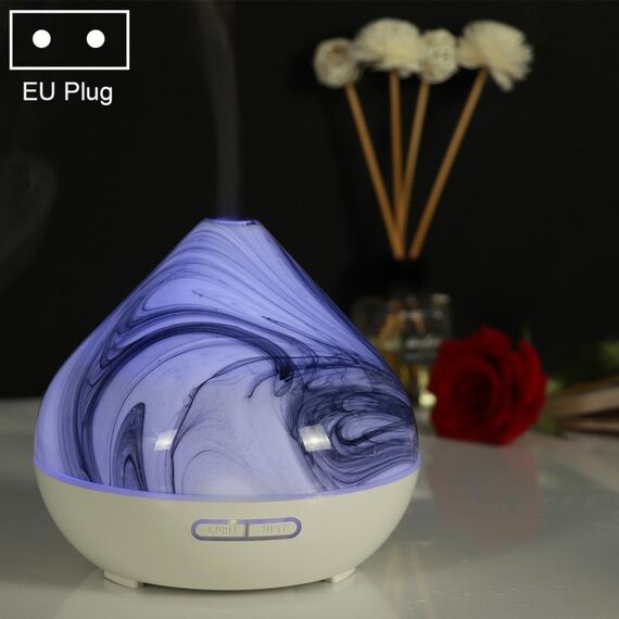 Spruzzatore di alcol automatico per macchina per aromaterapia con umidificatore a forma di vulcano da 400 ml, specifica spina: spina europea (bianca)