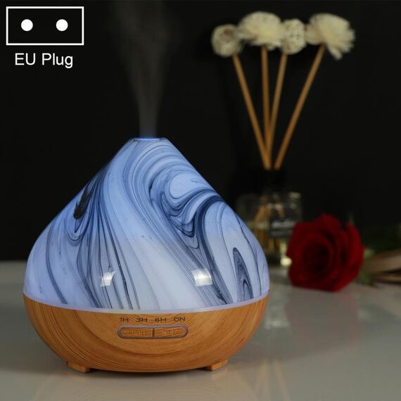 Spruzzatore automatico di alcol per macchina per aromaterapia con umidificatore a forma di vulcano da 400 ml, specifica spina: spina europea (cachi)
