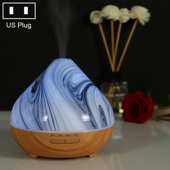 Spruzzatore automatico di alcol per macchina per aromaterapia con umidificatore a forma di vulcano da 400 ml, specifica spina: spina americana (cachi)