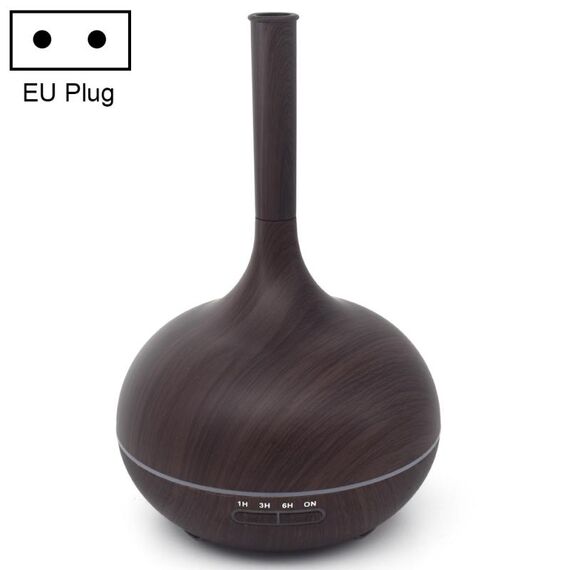 Spruzzatore automatico di alcol con umidificatore a bocca a macchina per fragranze creative con luce a LED colorata, specifica spina: spina europea (marrone scuro)