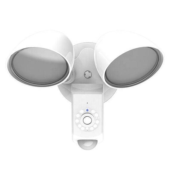Floorcolo esterno del sensore intelligente del LED 20W con telecamera di sicurezza 1080p, luce bianca 4000k (bianco)