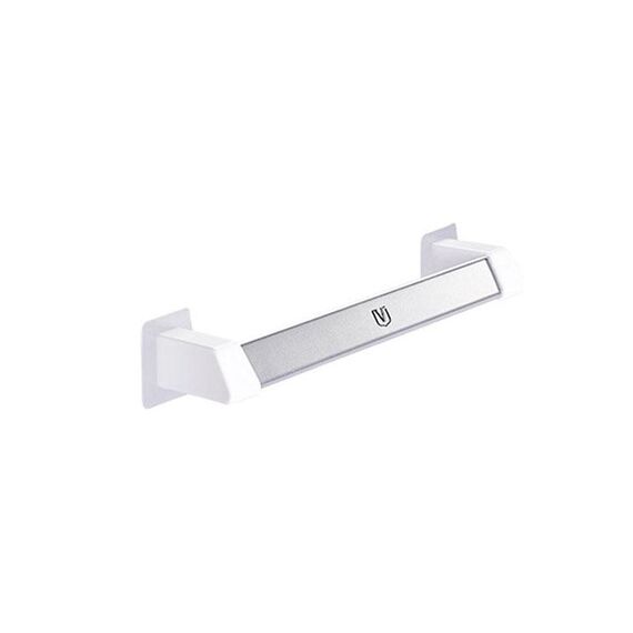 2 pz Vilscijon in lega di alluminio parete appeso scaffale bagno da bagno pantofole portasciugamani rack, colore: argento corto