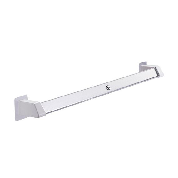 2 pz Vilscijon in lega di alluminio parete appeso scaffale da bagno bagno pantofole portasciugamani rack, colore: allungamento argento