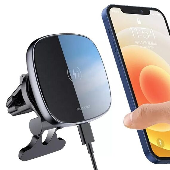Supporto per caricabatterie wireless per telefono cellulare con caricabatterie wireless magnetico per auto da 15 W