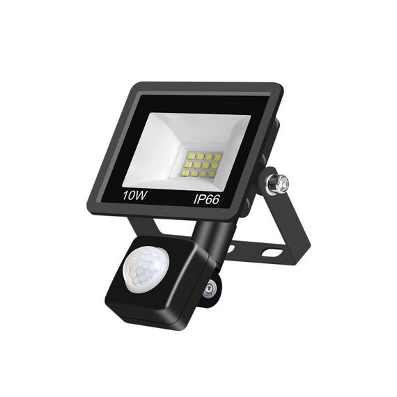 10W PIR LED Spotlight Project Outdoor Project Light Garden Garden a risparmio energetico Floodlight, Stile: (luce bianca fredda)