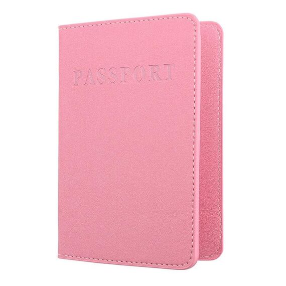 2 PCS MS101 PU glassato PU Porta passaporto multi-card Travel Abroad Plash Titolare della carta del passaporto, Colore: rosa