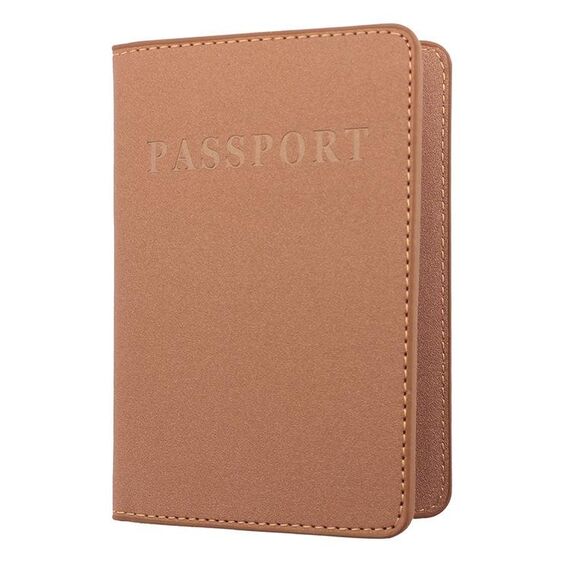 2 PCS MS101 PU glassato PU Supporto passaporto multi-scheda Viaggio Abroad Plash Titolare della carta del passaporto, Colore: giallo sporco