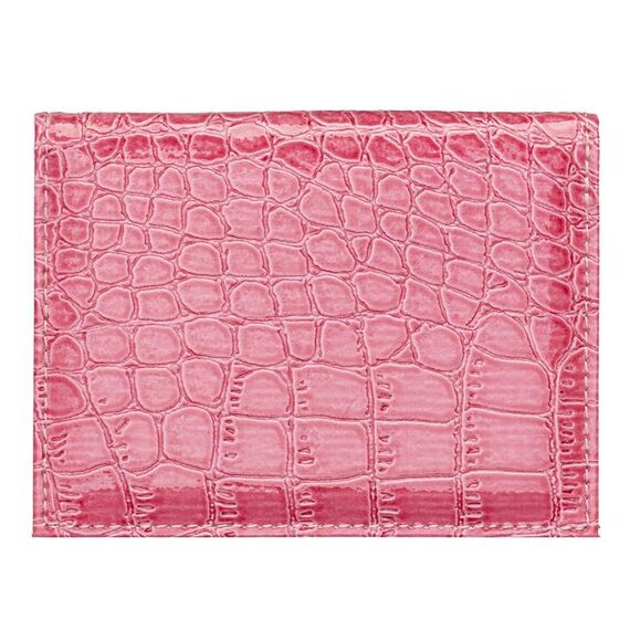 5 PCS PCVC1009 Modello di coccodrillo Porta carte PU Porta documenti CDC (rosa)