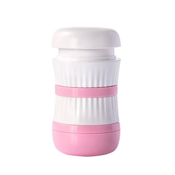 TR018 Medicina Cutter Rettilina e frantumazione Pill Box, Colore: rosa