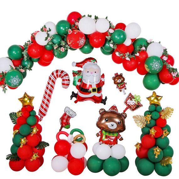 1sD2021006 Decorazione di natale decorazione del film di alluminio Palloncini, Stile: Corona