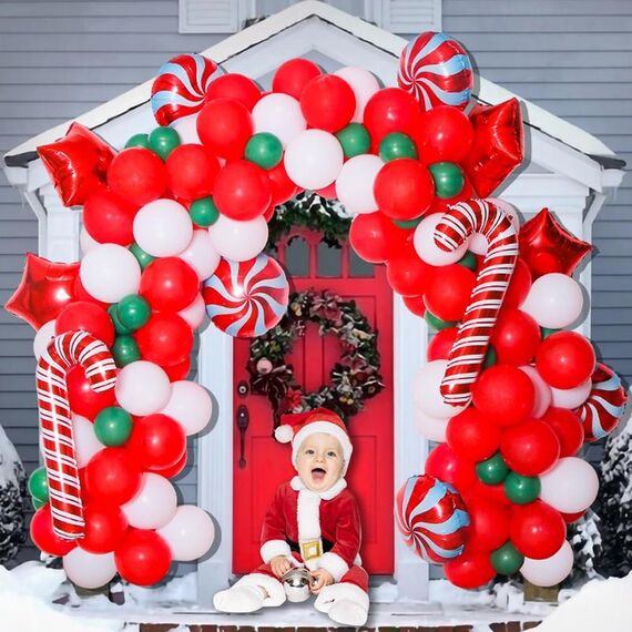 Set di palloncini per arco decorazione natalizio, Stile: Set 6