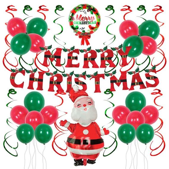 SD20205 Set di palloncini della decorazione della festa di Natale, Stile: Santa