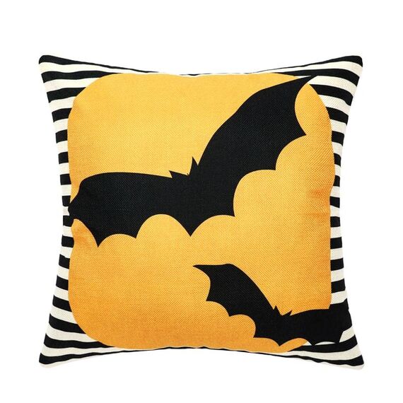 2 PCS SysDWS23 45x45cm Ornamento di Halloween Federa Federa Digital Stampa cuscino senza cuscino (pipistrello)