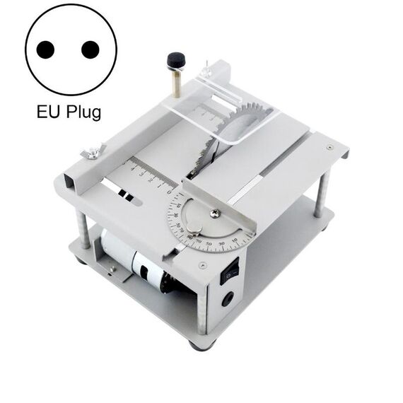 TABELLA DI PRECISIONE DI PRECISIONE DI 150W VAGLIA MINI BUSINO BOTTIGLIO PORTATILE Lavorazione del legno Tavolo scorrevole Sega tagliatrice multifunzione, spina UE