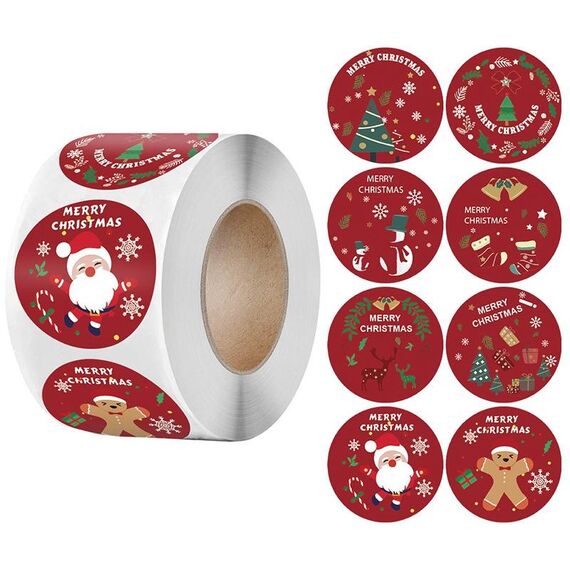 LG-210922-38-006 Etichetta adesivi per adesivi regalo del fumetto di Natale