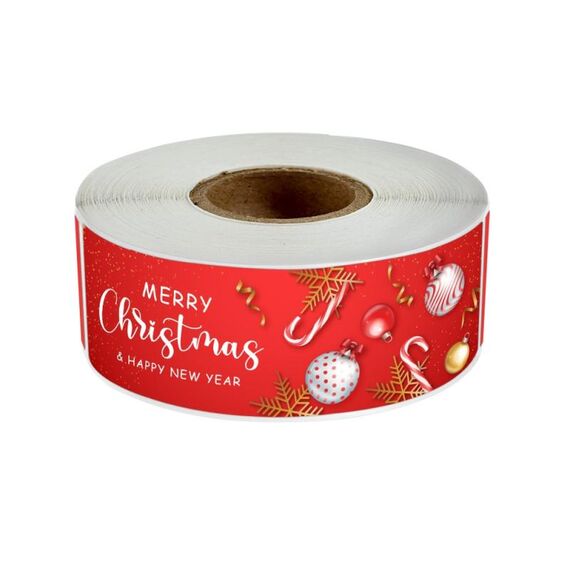 5 rotoli 120 fogli / roll stivali da regalo di natale a striscia di Natale (M4)