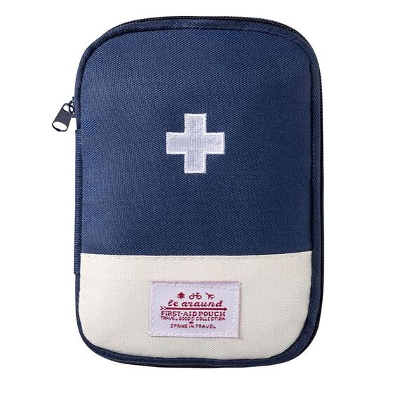 4 pezzi Viaggio Home Borsa medica portatile, Colore: Blu grande