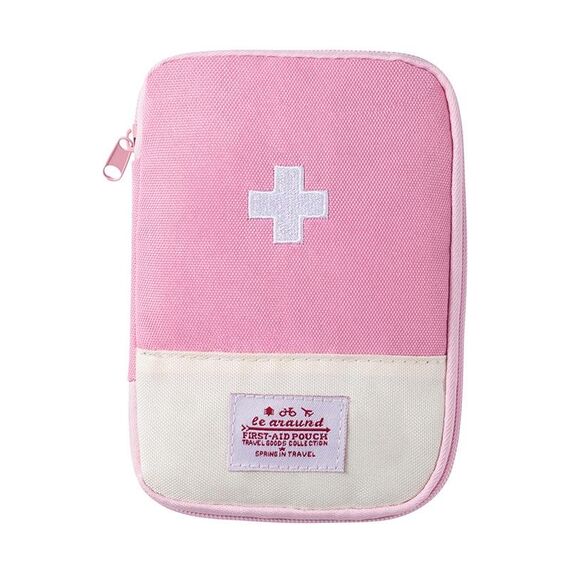 4 pezzi Viaggio Home Borsa medica portatile, Colore: rosa grande